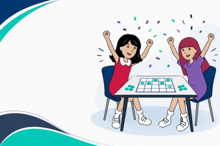 Mascottes kognos.pro jouant au bingo autour d’une table collaborative.