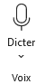 Image avec un microphone et le nom de la fonction Dicter